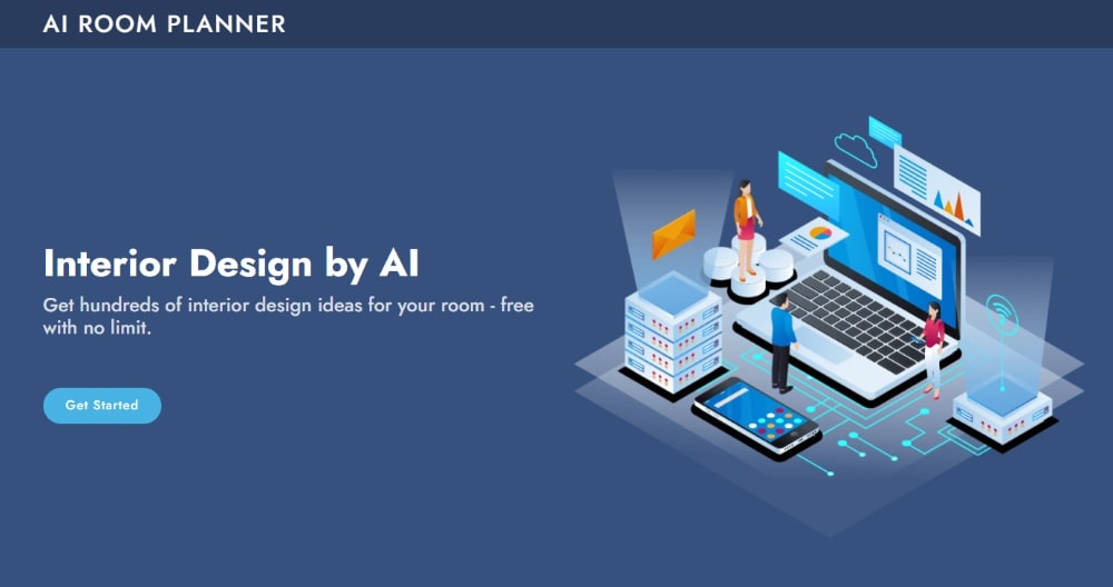 AI Room Planner 是一款 AI 室內設計工具。網站界面簡單易用，暫時免費使用。