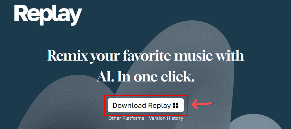 進入 Replay AI 網站，點撃「Download Replay」，非 Windown 用戶，點撃 「Other Platforms」，選擇平台下載。