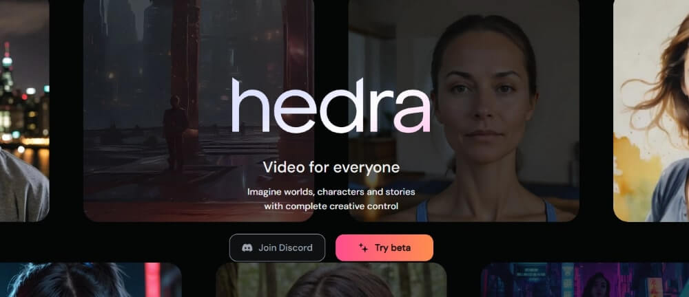 Hedra AI 可根據一張照片和一段聲音音訊生成影片。